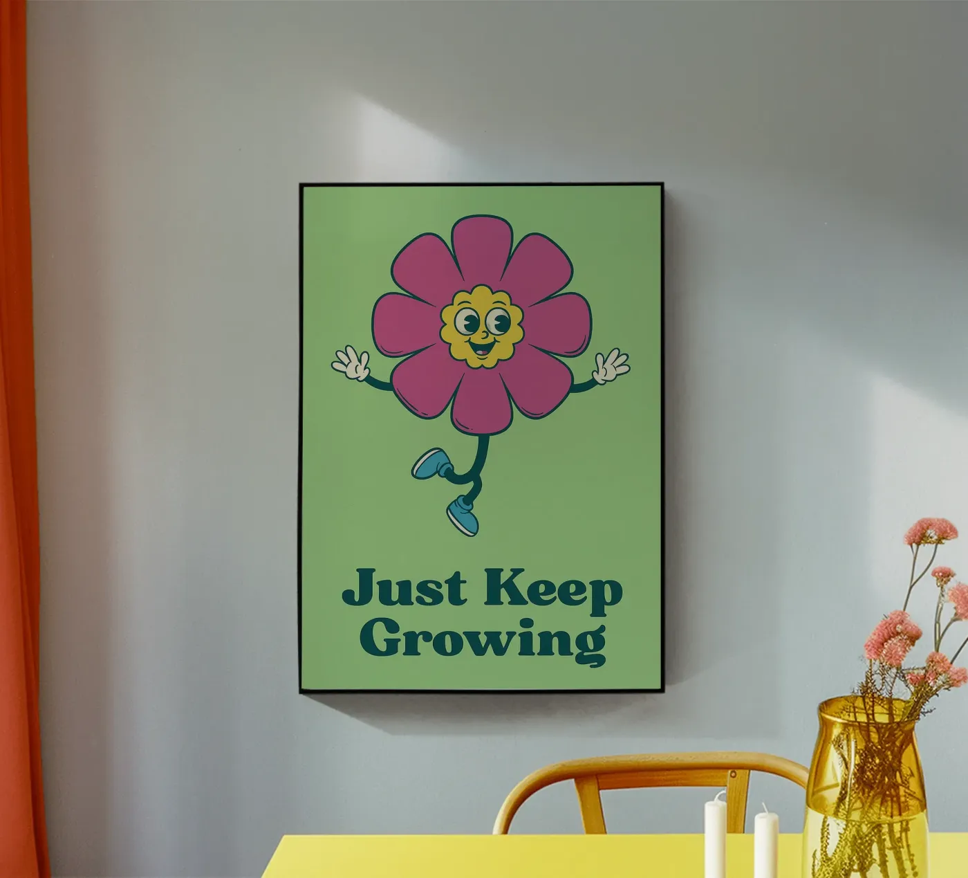 gewoon blijven groeien acryl van oneone