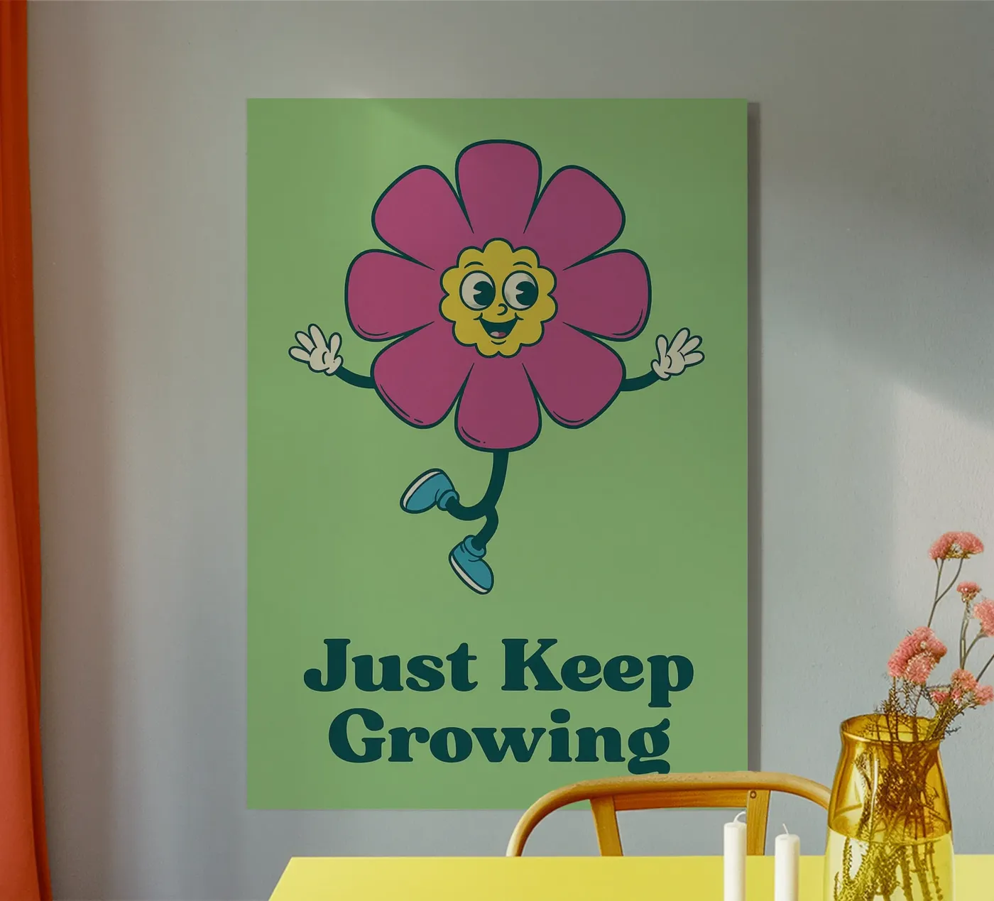 gewoon blijven groeien acryl van oneone