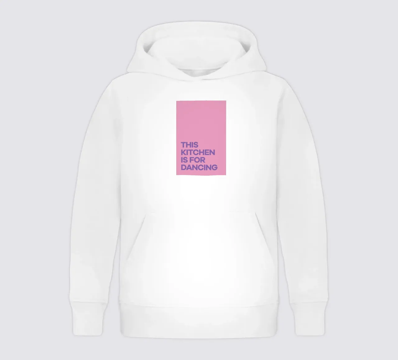 This Kitchen is for Dancing Purple kids hoodie by Pure