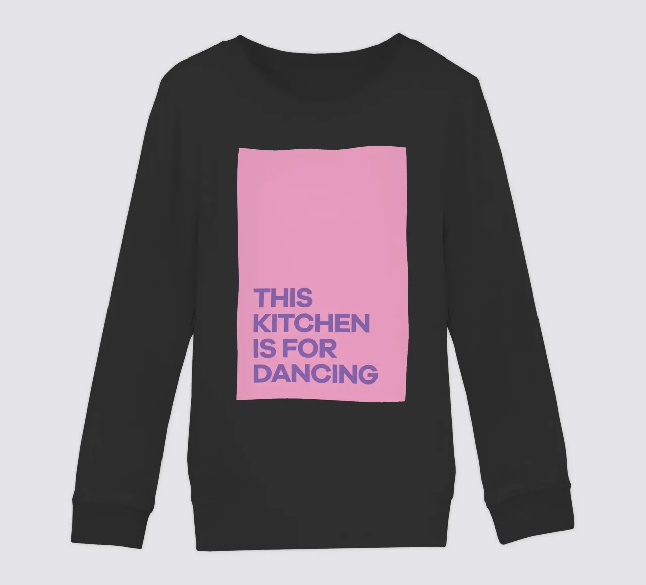 This Kitchen is for Dancing Purple kinder sweatshirt van Pure