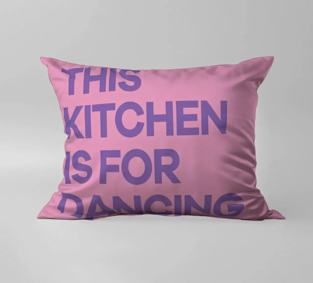 This Kitchen is for Dancing Purple kussen van Pure