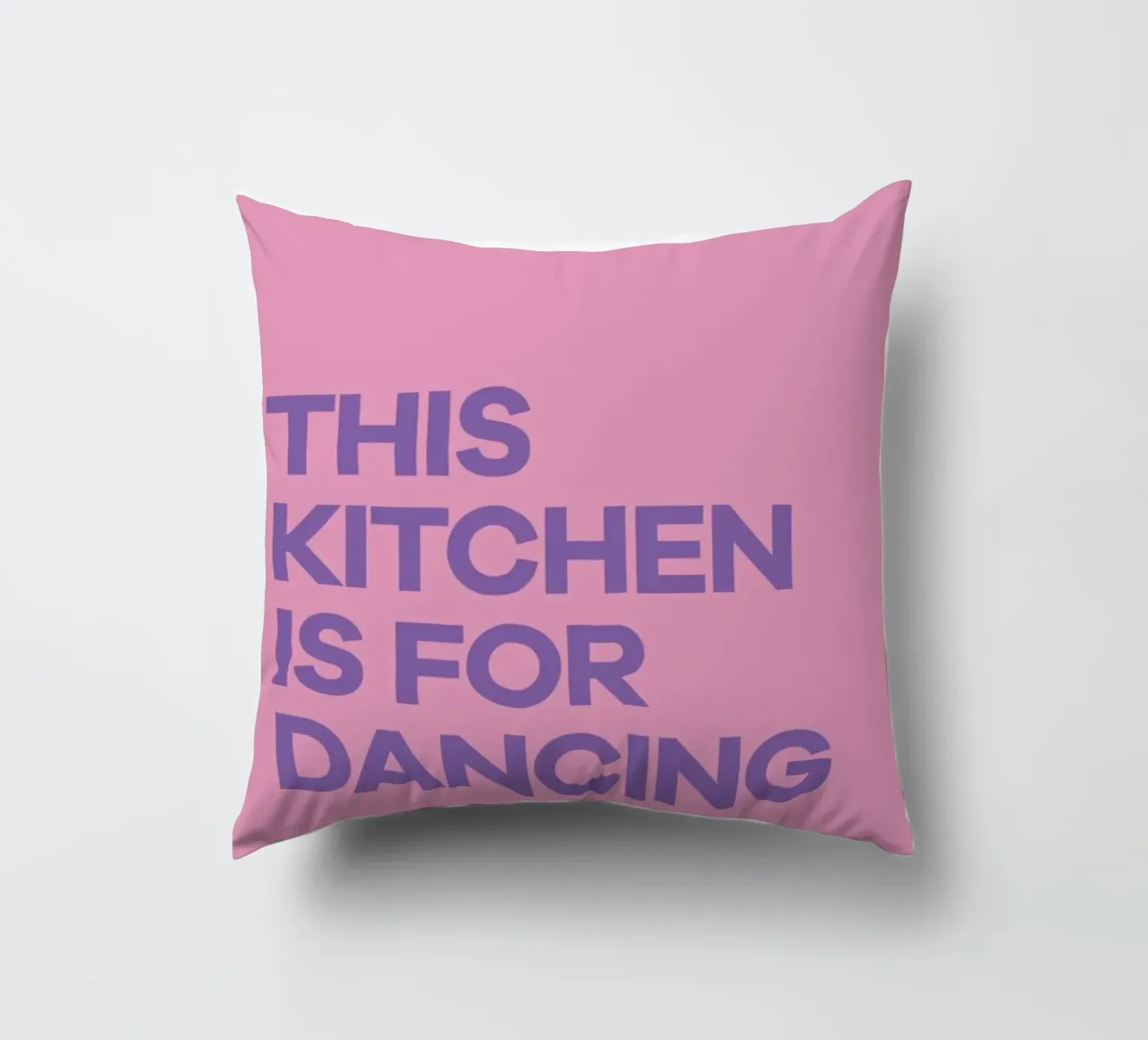 This Kitchen is for Dancing Purple kussen van Pure