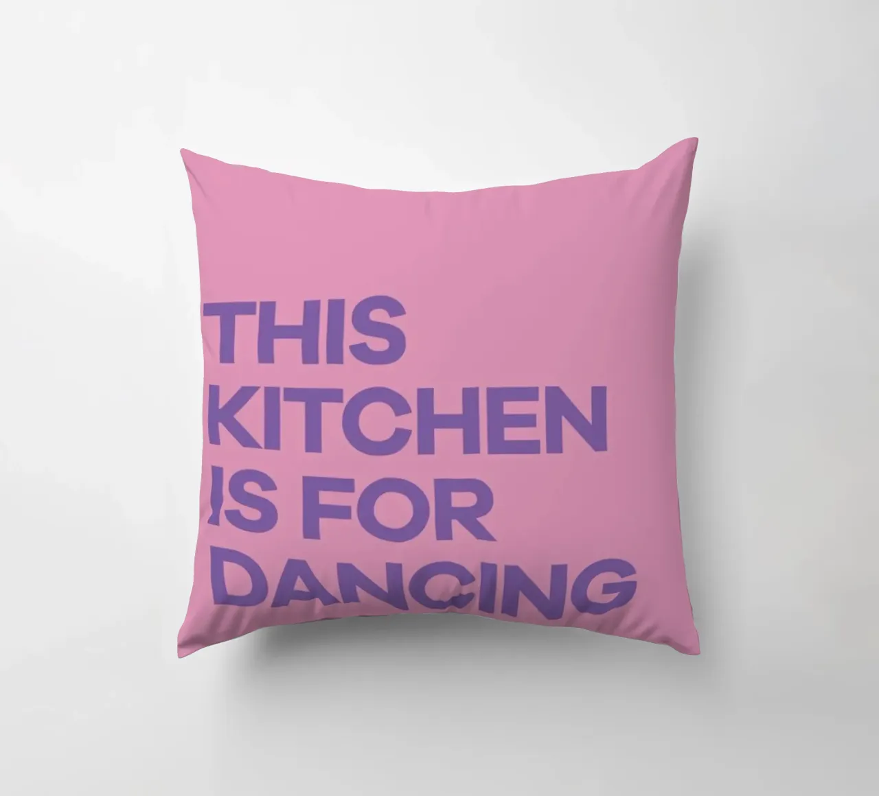 This Kitchen is for Dancing Purple kussen van Pure