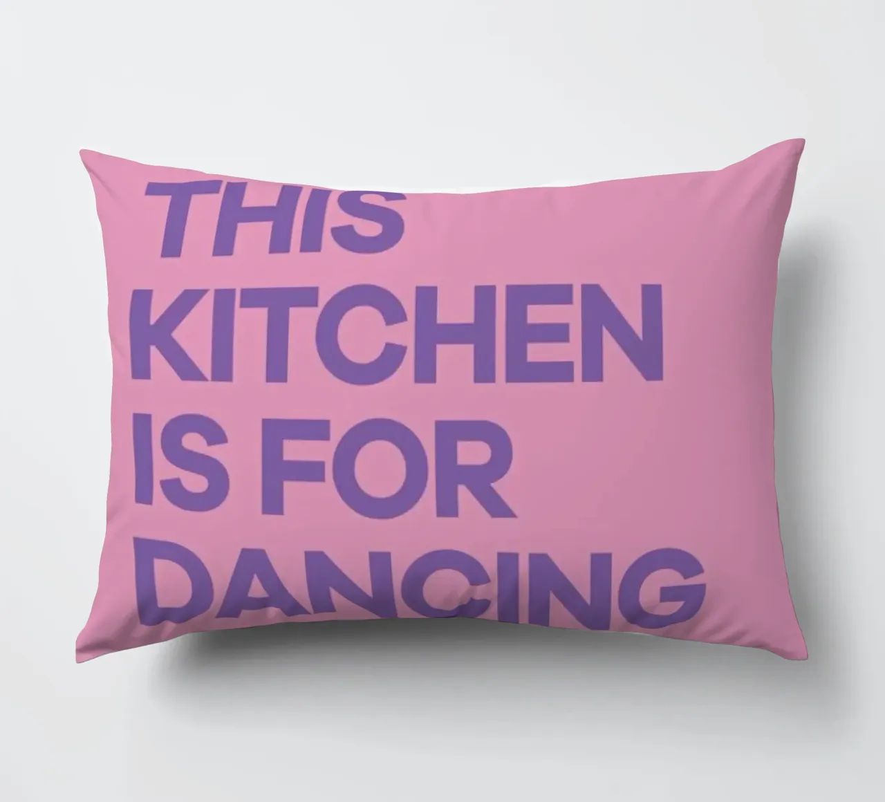 This Kitchen is for Dancing Purple kussen van Pure