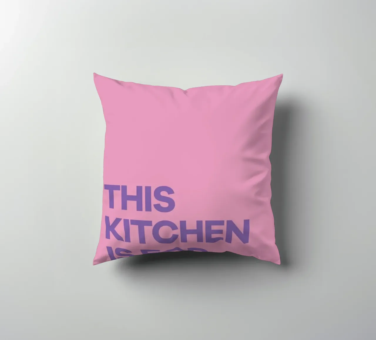 This Kitchen is for Dancing Purple kussen van Pure