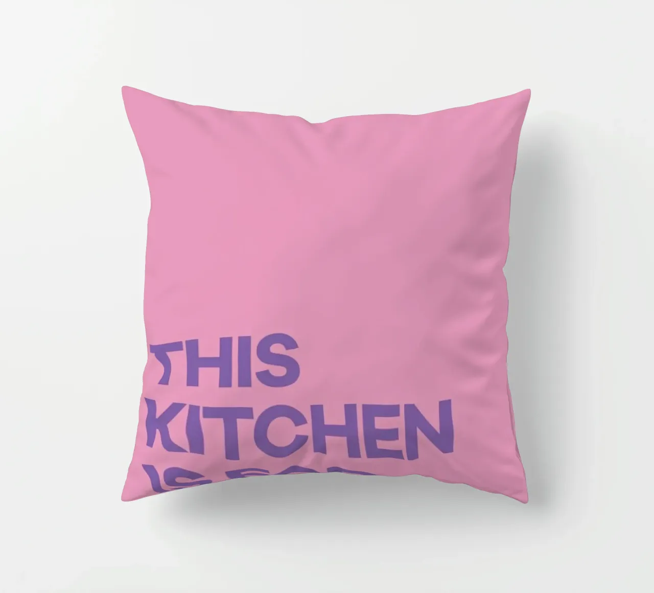 This Kitchen is for Dancing Purple kussen van Pure