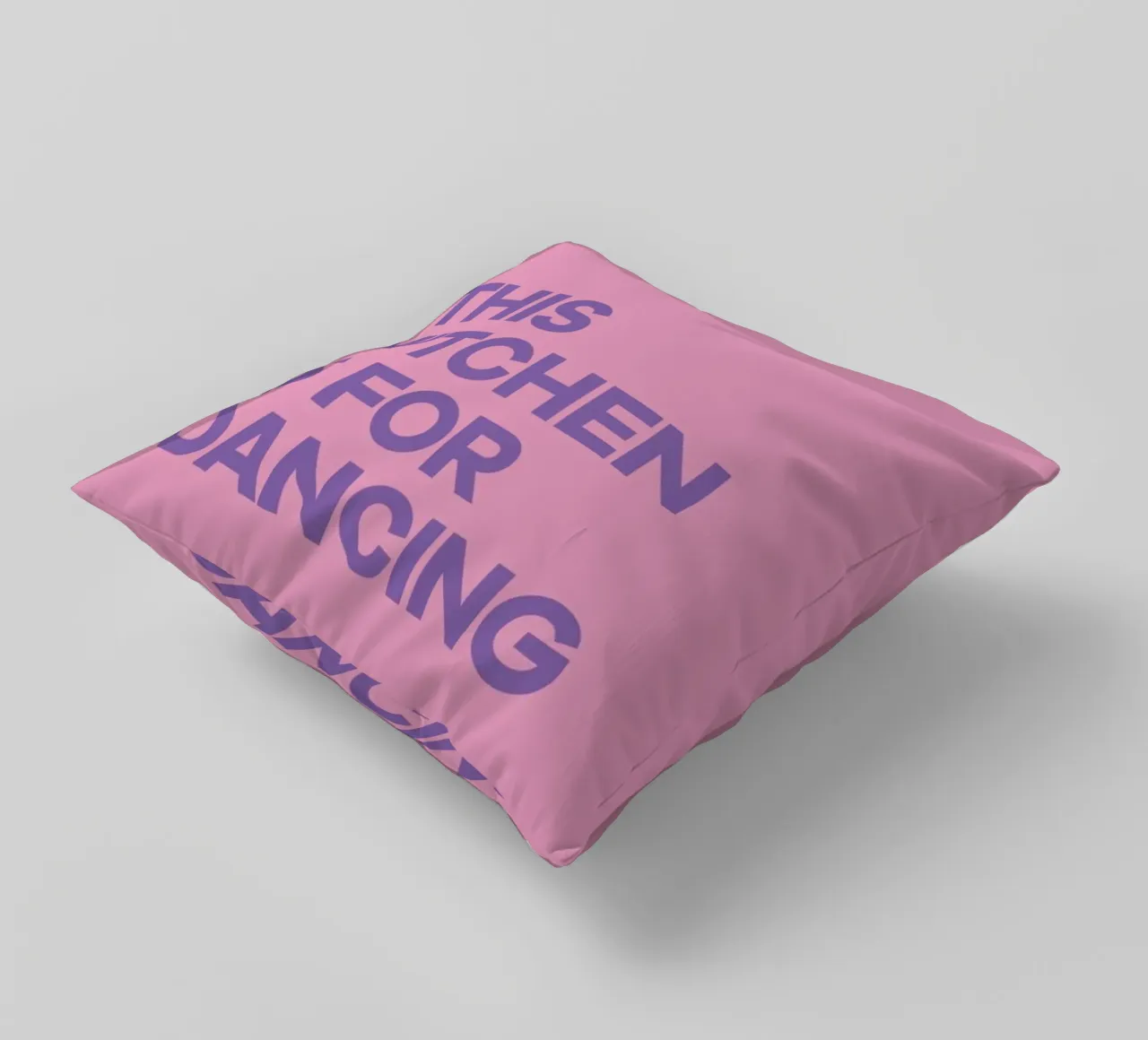 This Kitchen is for Dancing Purple kussen van Pure