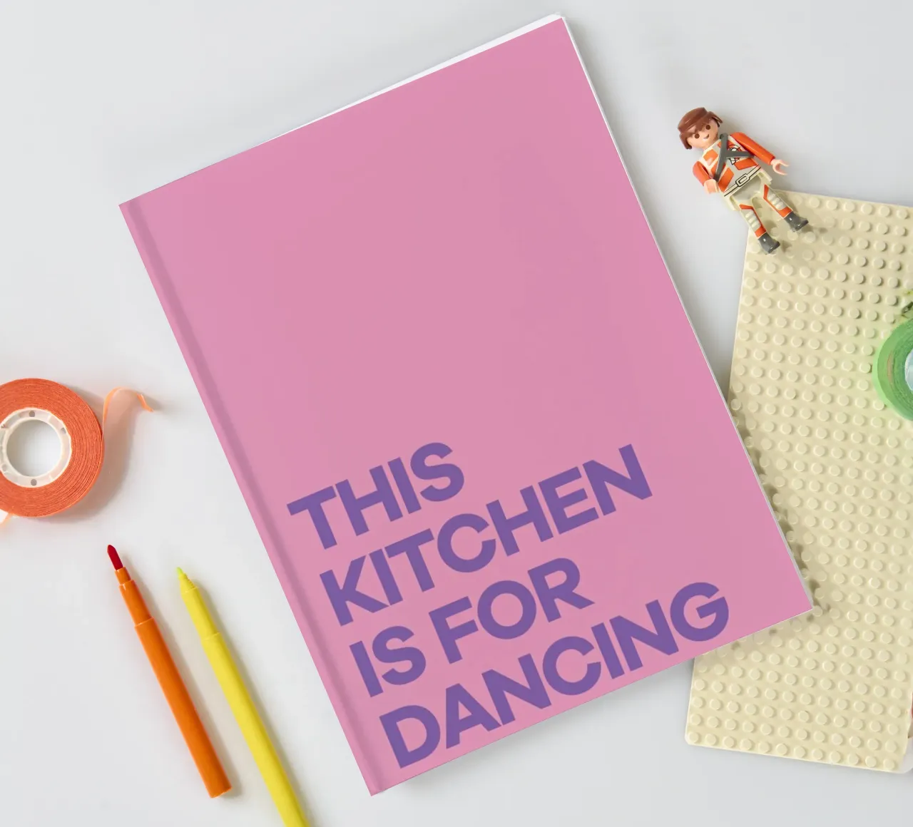 This Kitchen is for Dancing Purple notebook by Pure
