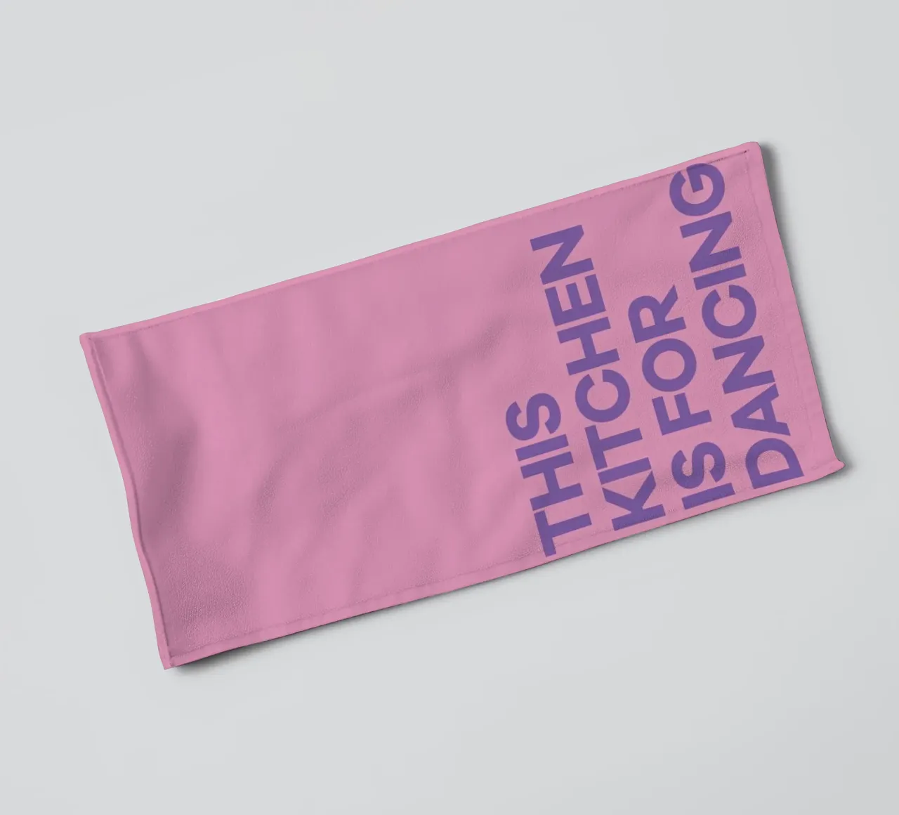 This Kitchen is for Dancing Purple towel by Pure