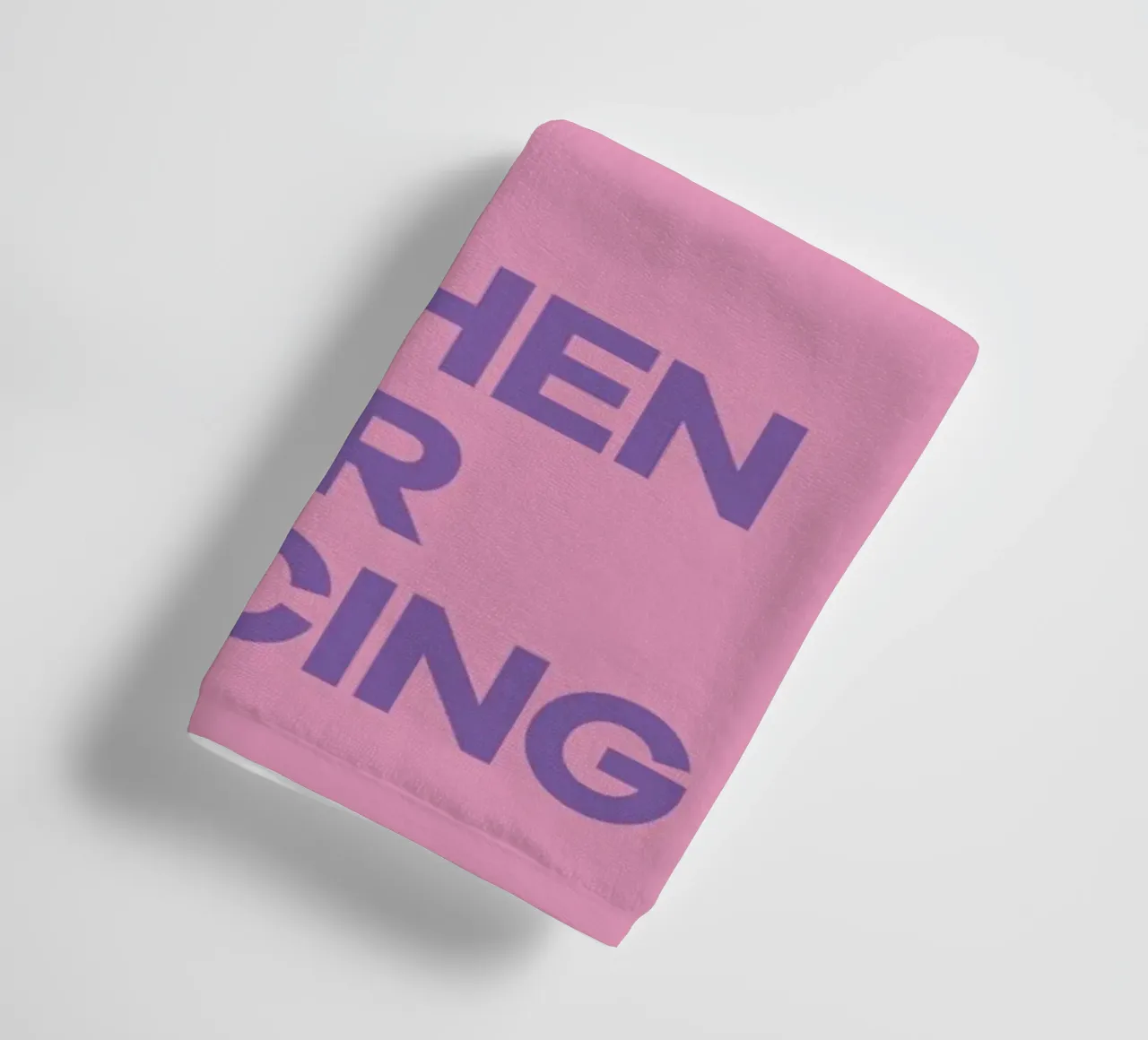 This Kitchen is for Dancing Purple towel by Pure