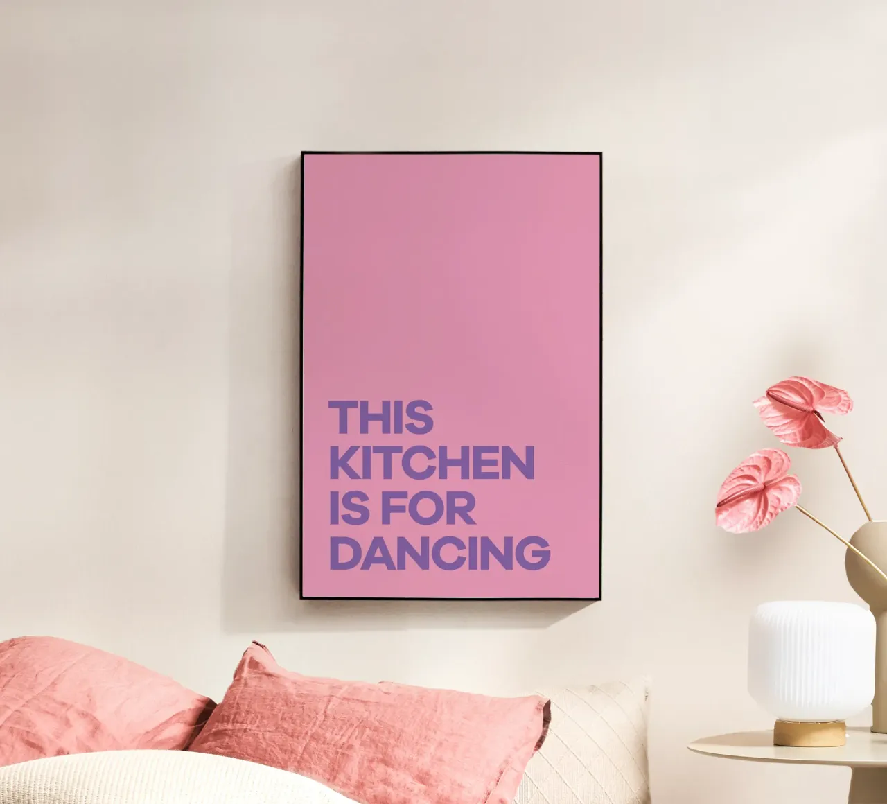 This Kitchen is for Dancing Purple acrylic glass by Pure