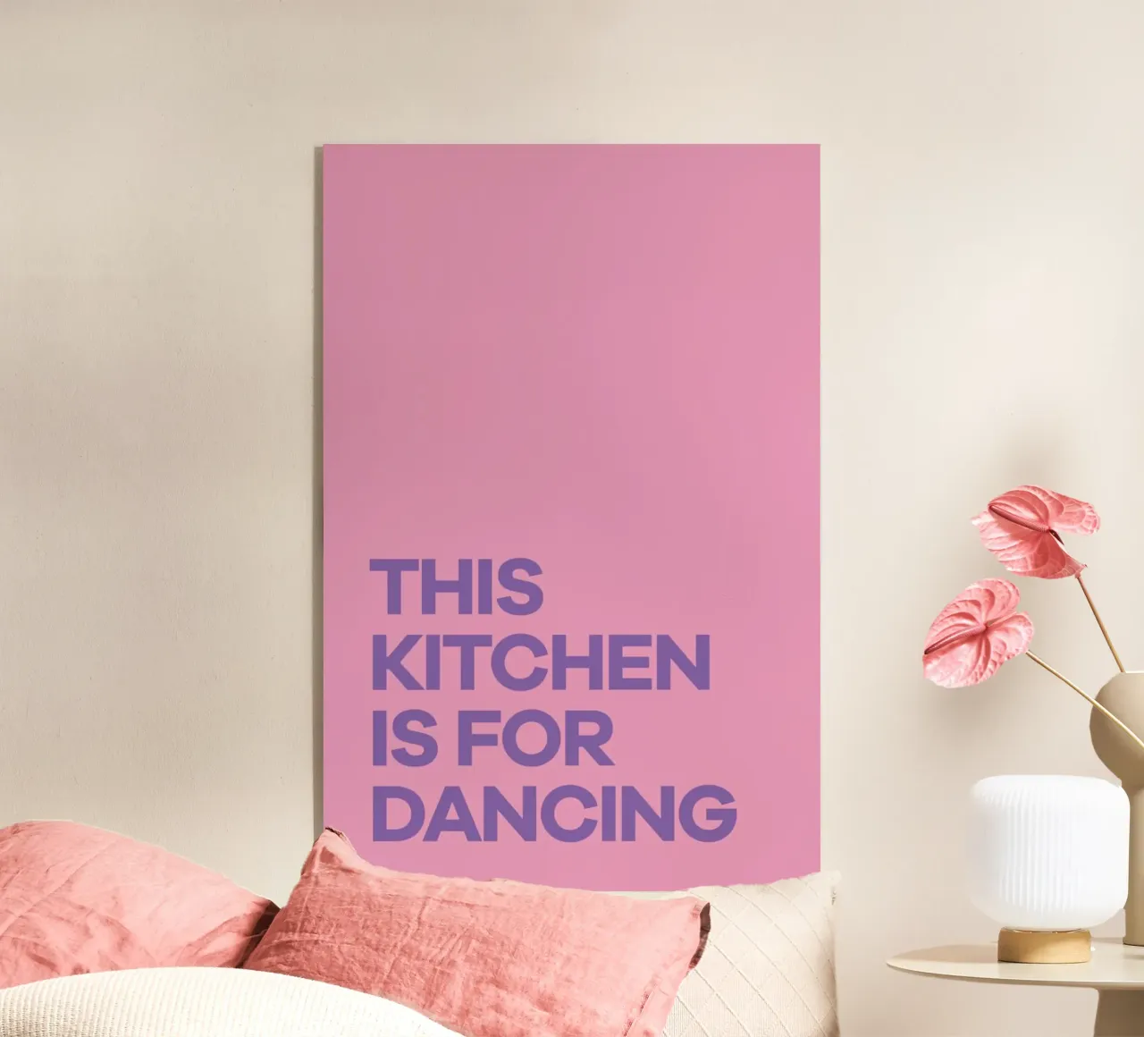 This Kitchen is for Dancing Purple acrylic glass by Pure