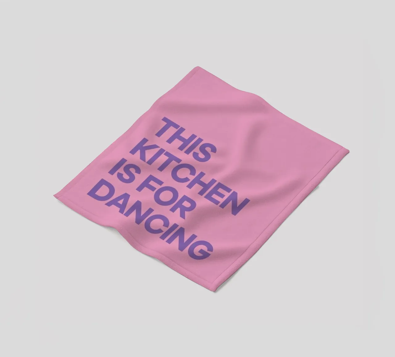 This Kitchen is for Dancing Purple fleecedeken van Pure