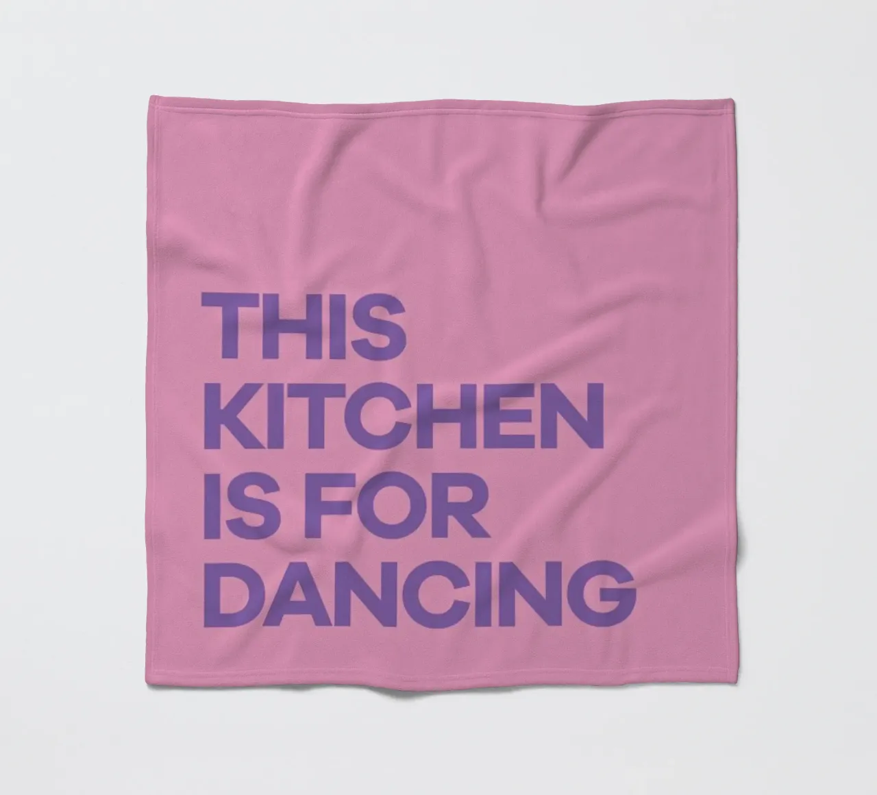This Kitchen is for Dancing Purple fleecedeken van Pure