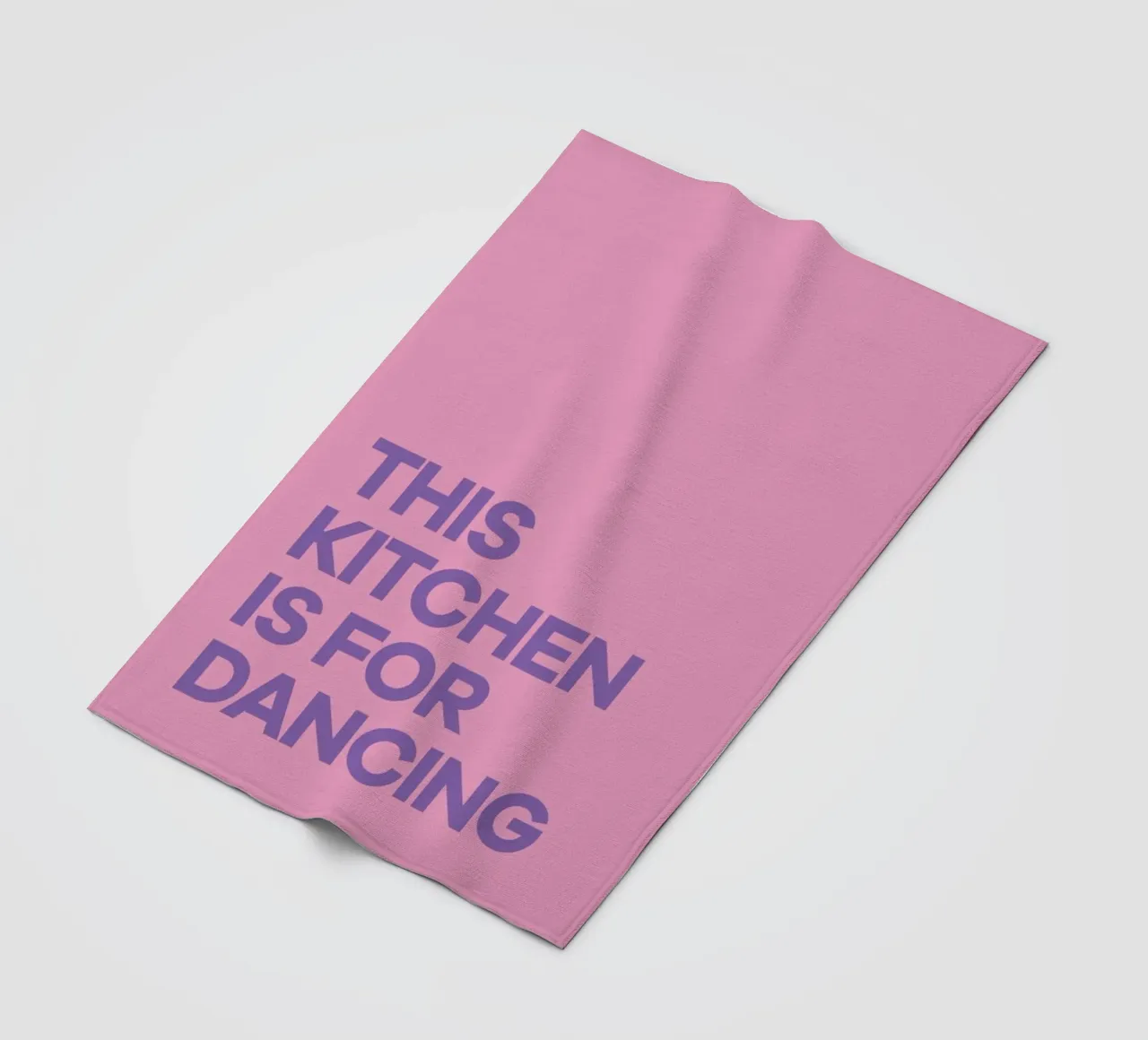 This Kitchen is for Dancing Purple fleecedeken van Pure