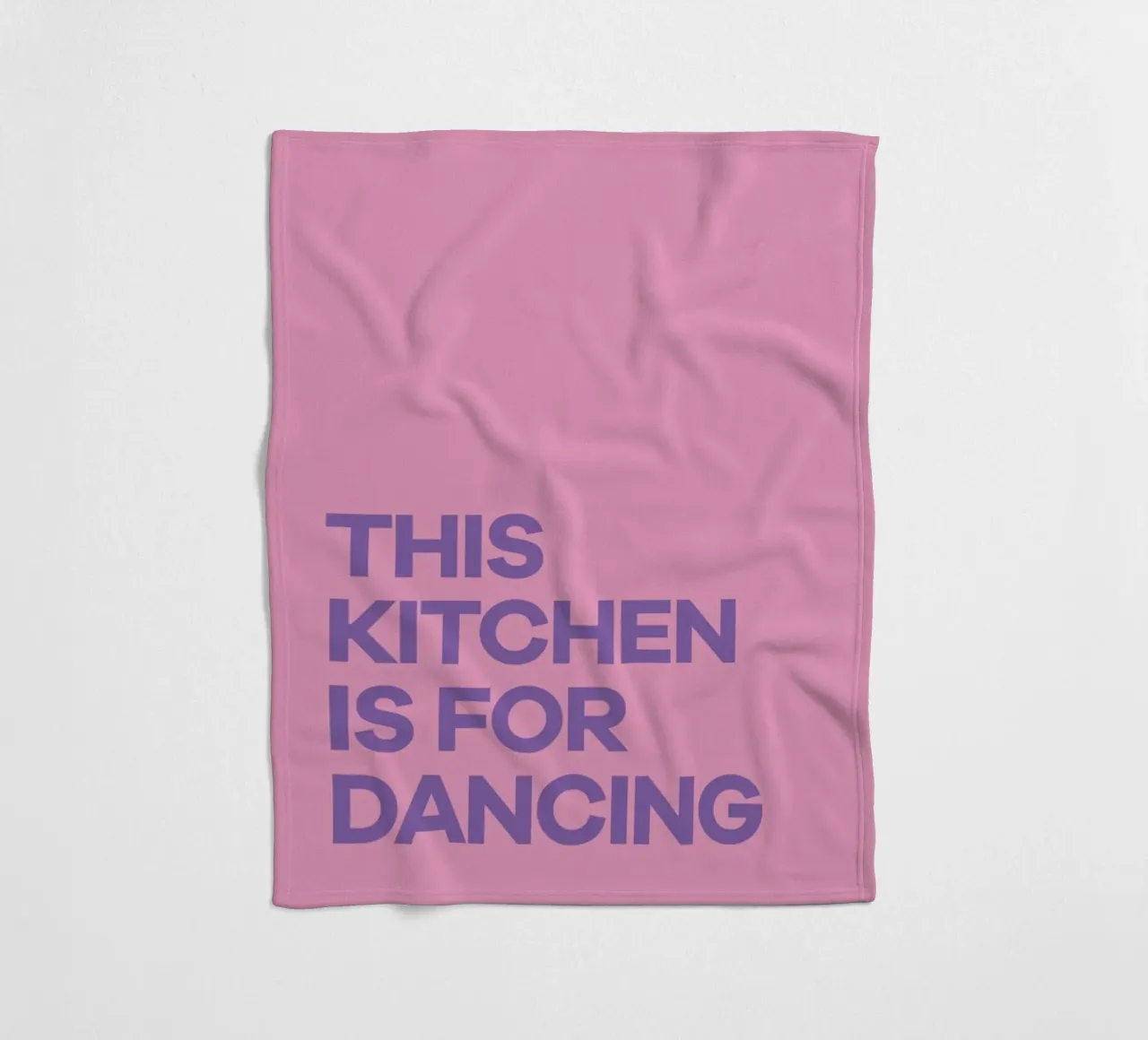 This Kitchen is for Dancing Purple fleecedeken van Pure