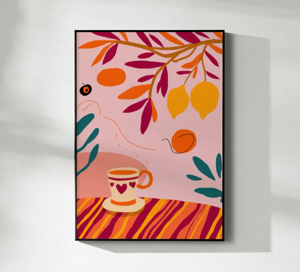 Citrus Leaf Stillness acrylic glass by Sentinel Glow