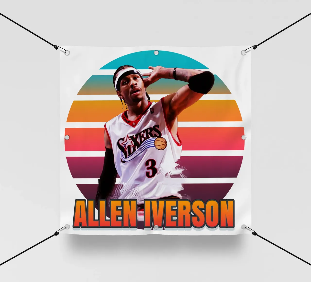 Allen Iverson vintage telo in pvc da Lembayung art
