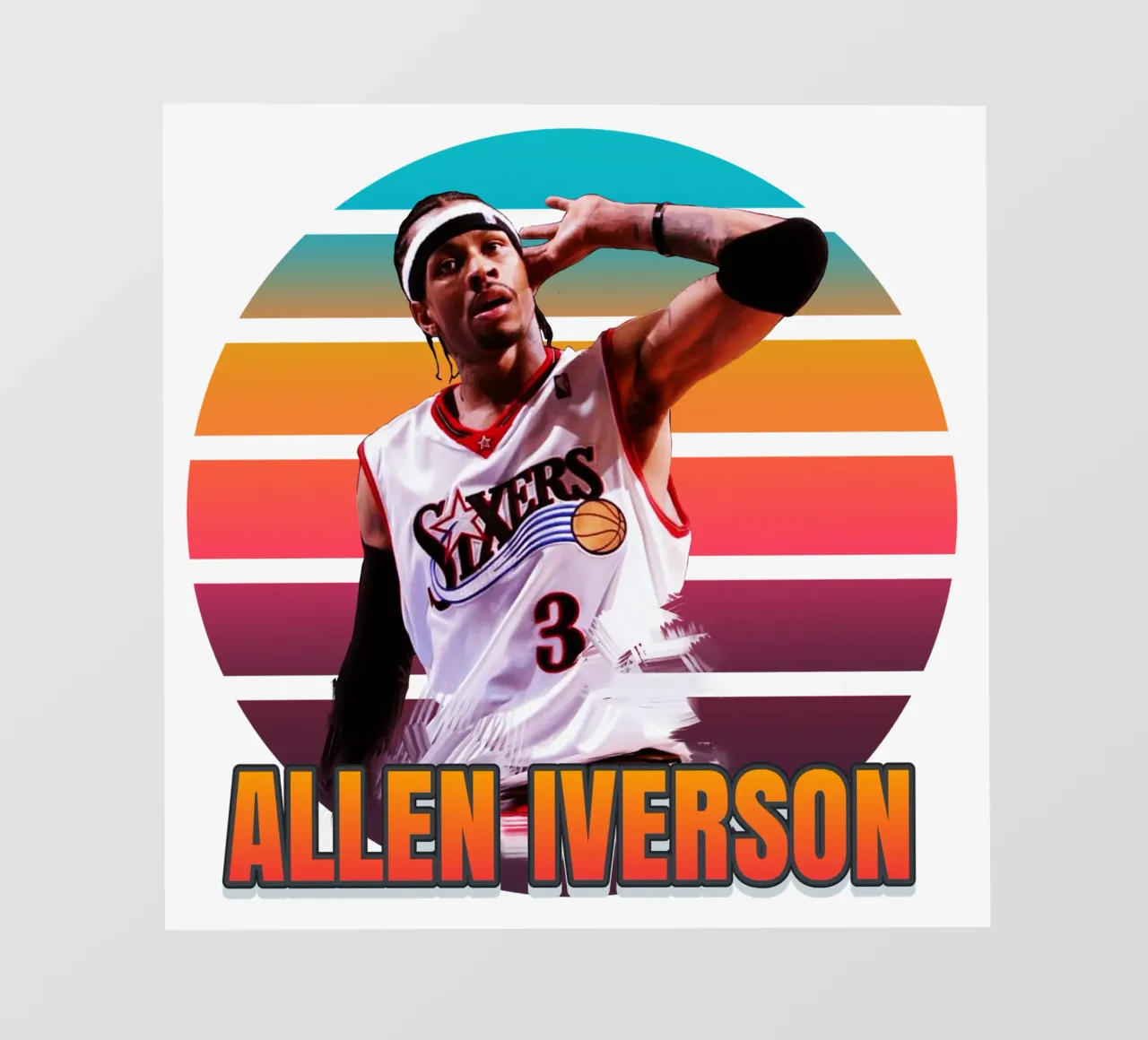 Allen Iverson vintage telo in pvc da Lembayung art