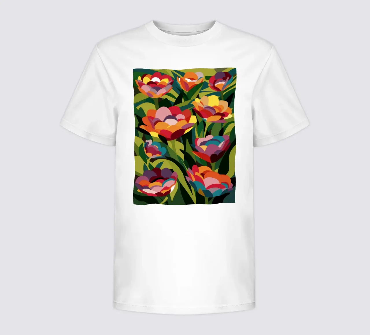 Impressionist Bloom Field kids t-shirt by Arcane Lines