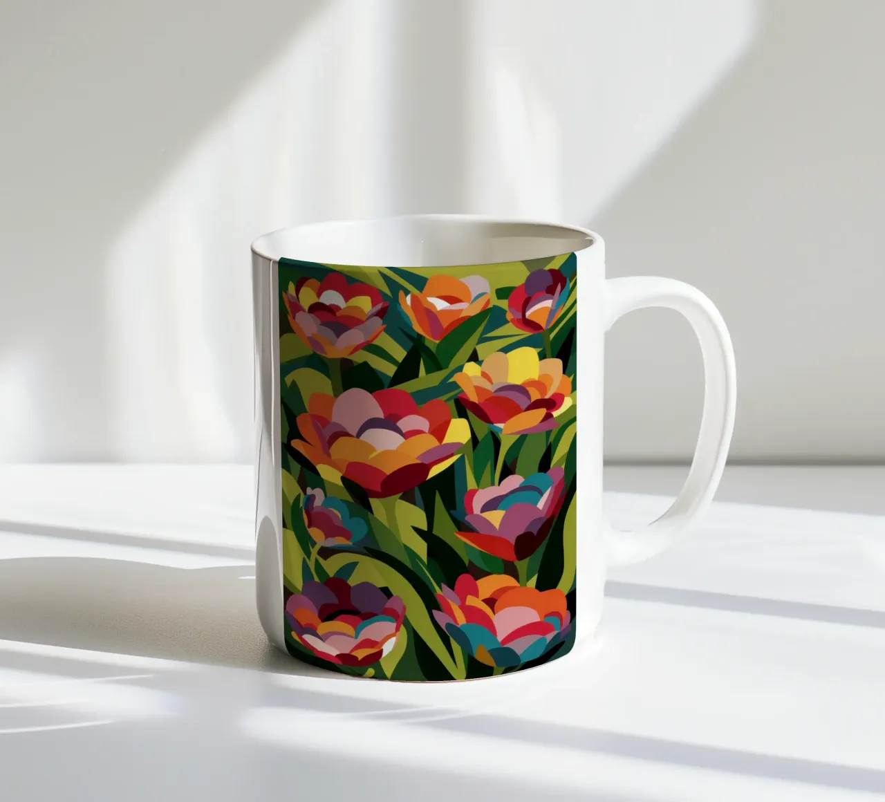 Campo di fiori impressionista tazza in ceramica da Arcane Lines