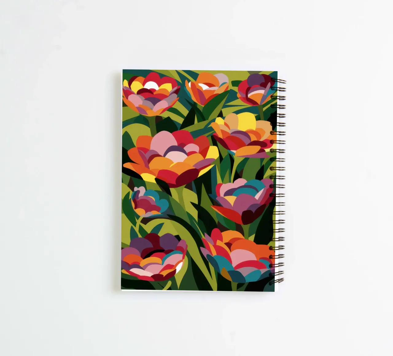 Impressionist Bloom Field spiral notebook by Arcane Lines