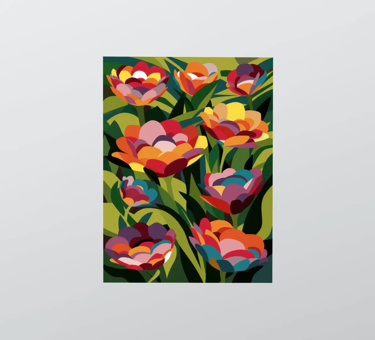 Impressionist Bloom Field sticker by Arcane Lines
