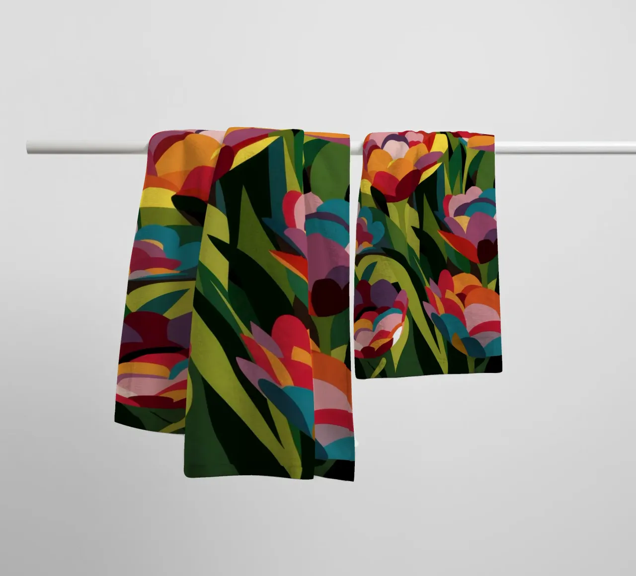 Impressionist Bloom Field towel by Arcane Lines