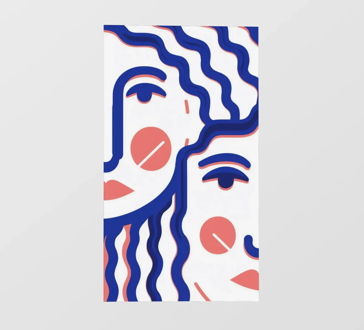 Wavy Face Abstract photo wallpaper by Marigold Tiga