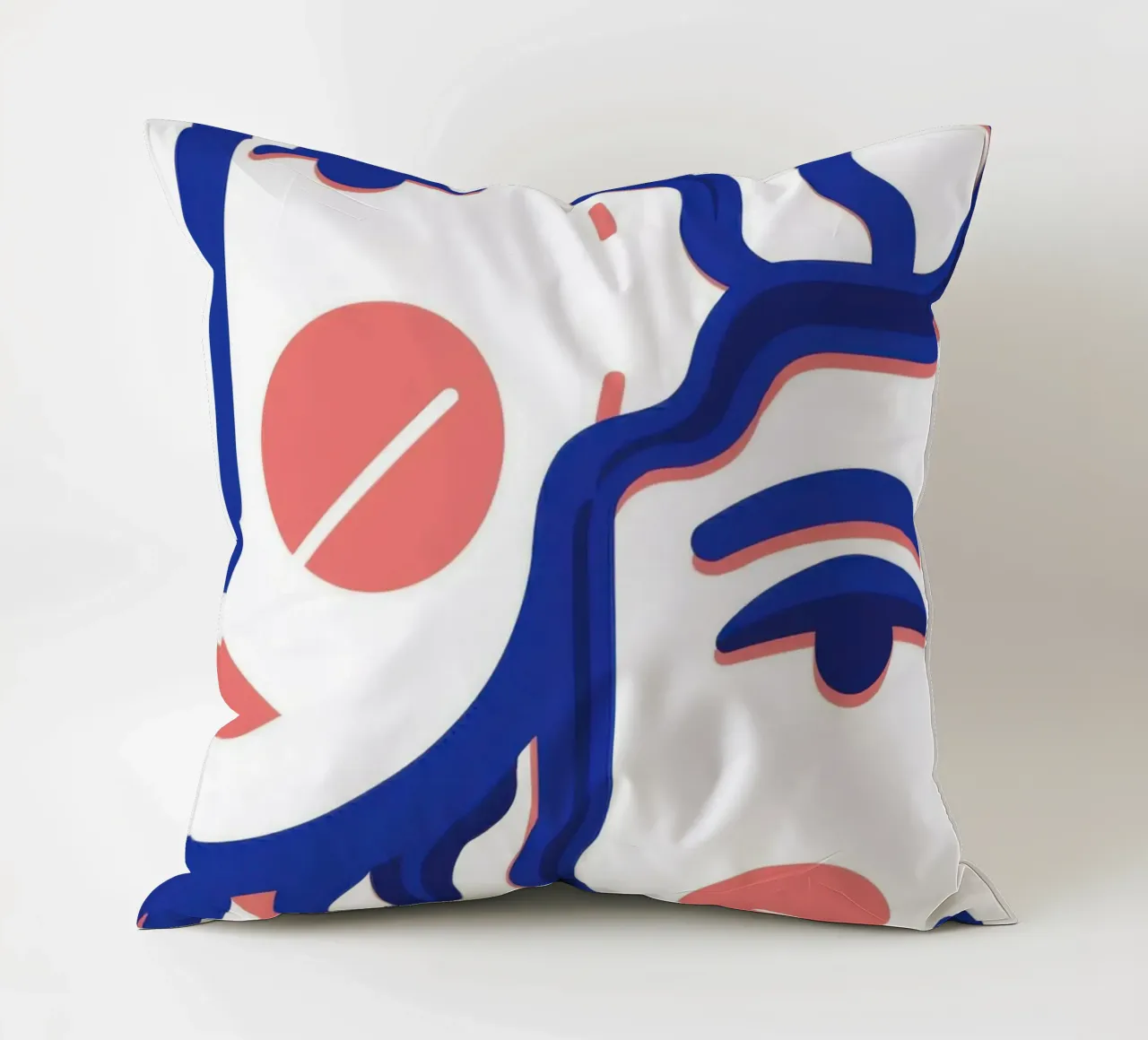 Wavy Face Abstract decorative cushion by Marigold Tiga