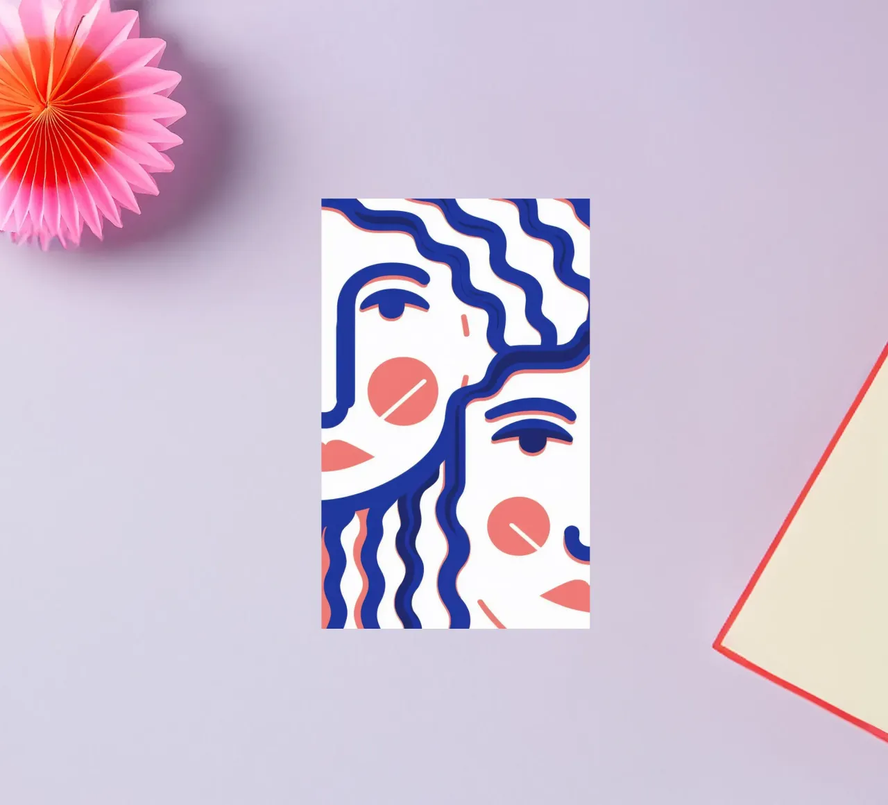 Wavy Face Abstract sticker by Marigold Tiga