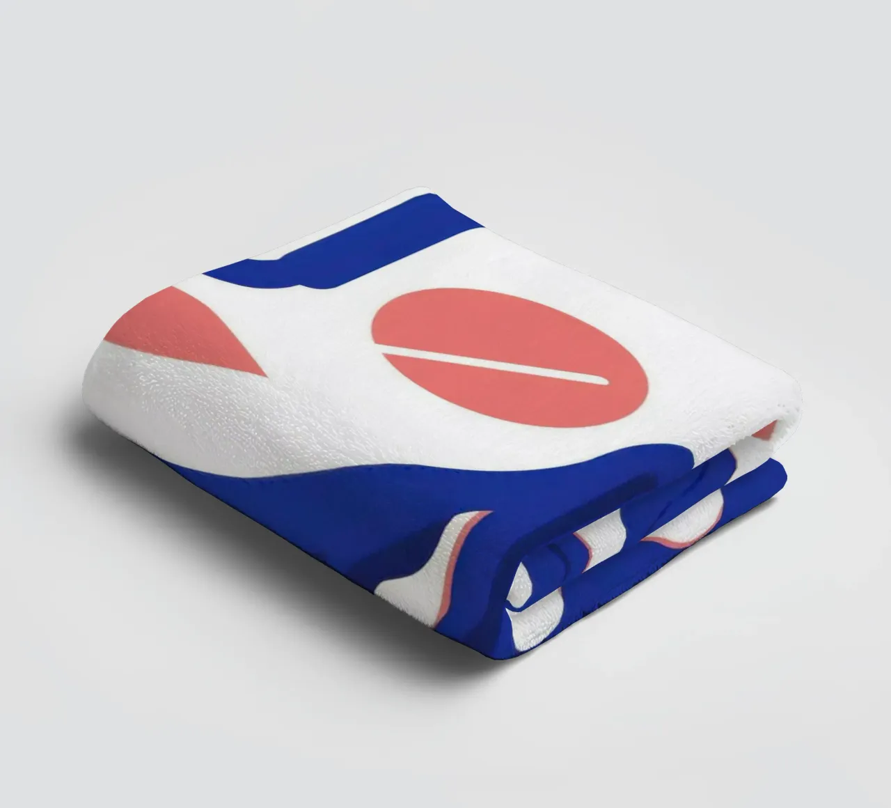 Golvend Gezicht Abstract badhanddoek van Marigold Tiga