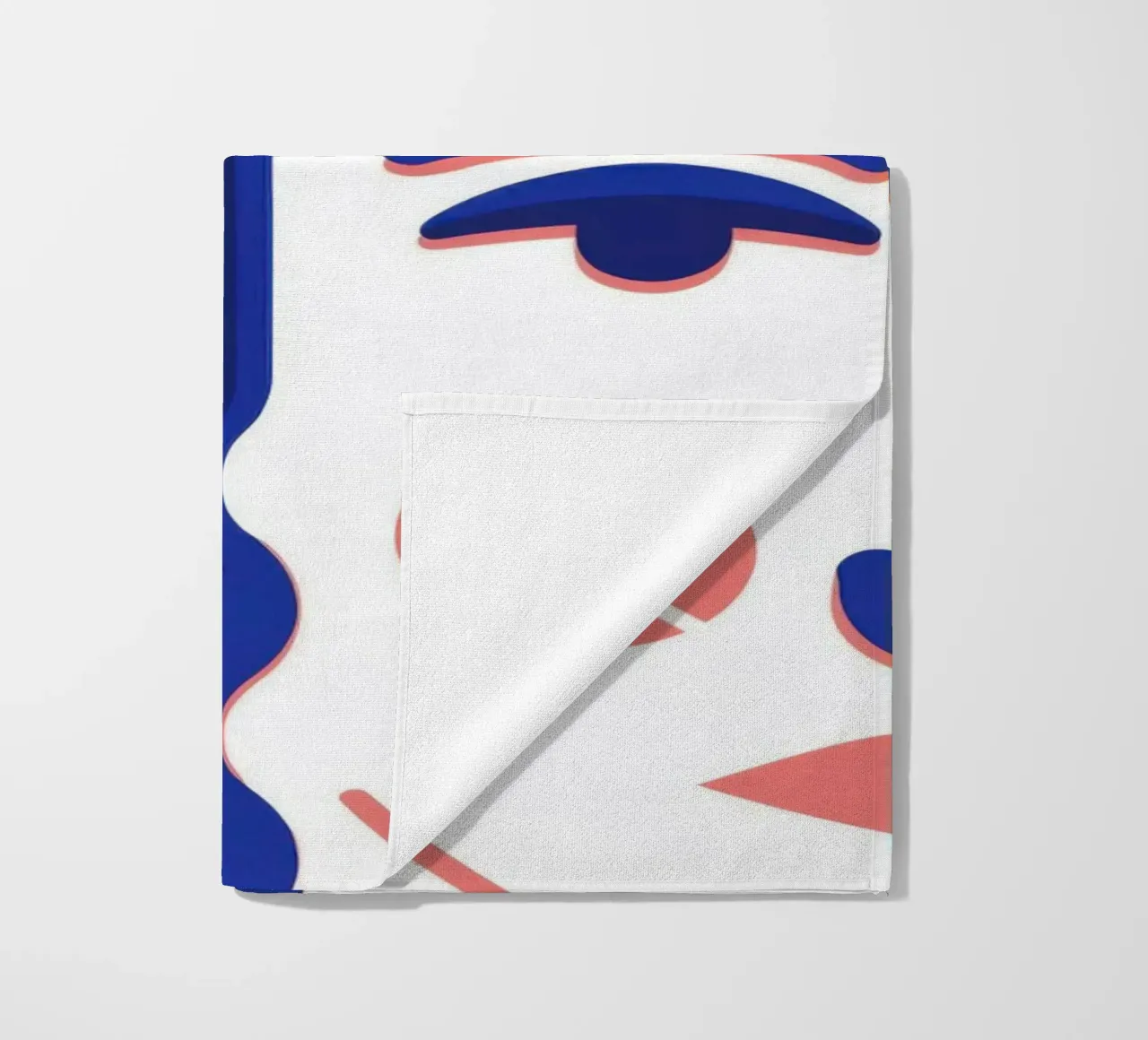 Golvend Gezicht Abstract strandhanddoek van Marigold Tiga