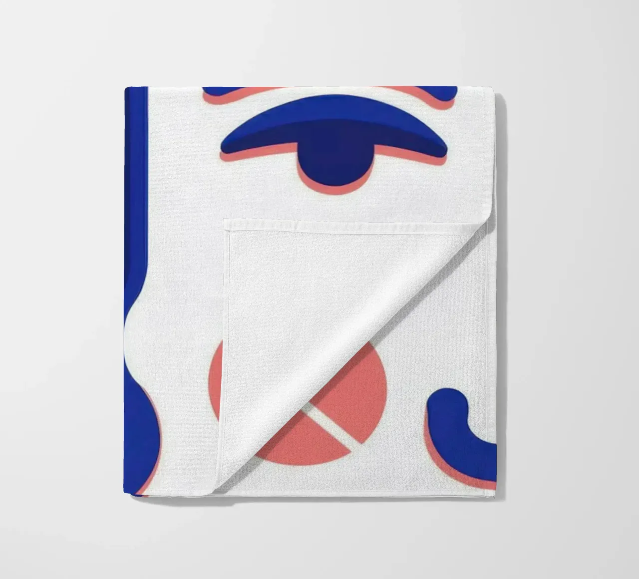 Golvend Gezicht Abstract strandhanddoek van Marigold Tiga