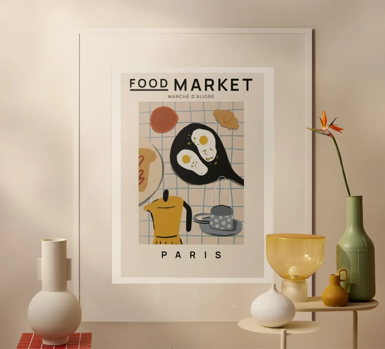 Mercato alimentare di Parigi poster da Food Market