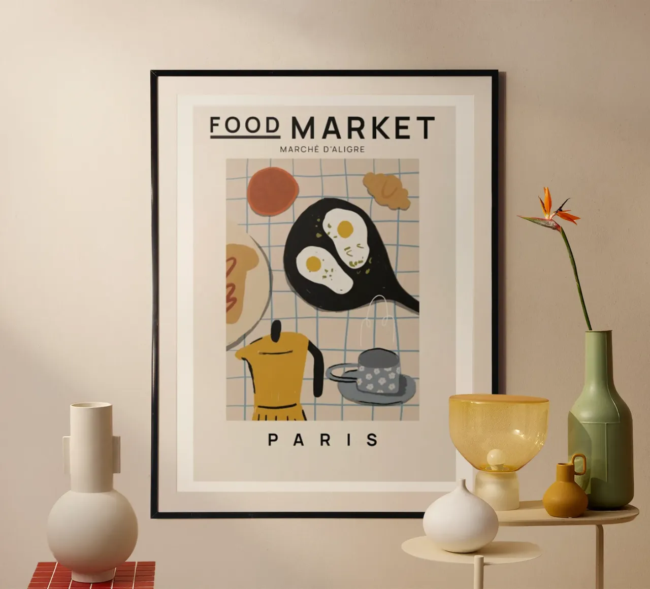 Mercato alimentare di Parigi poster da Food Market