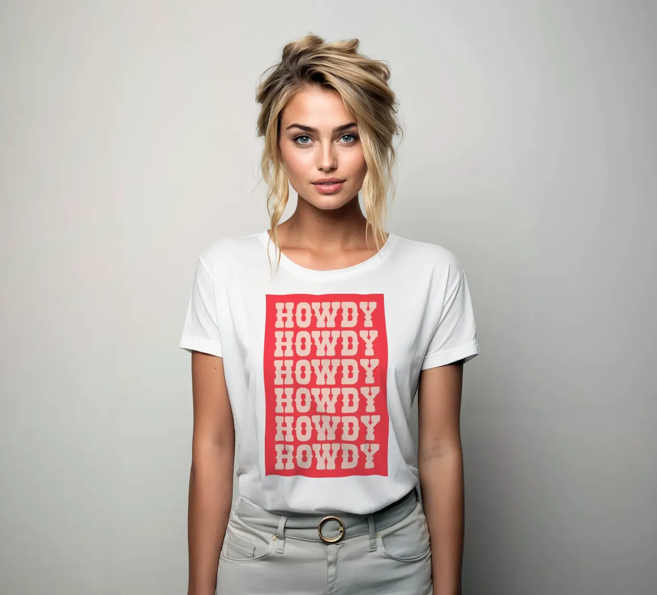 Howdy women's fitted t-shirt by Pure