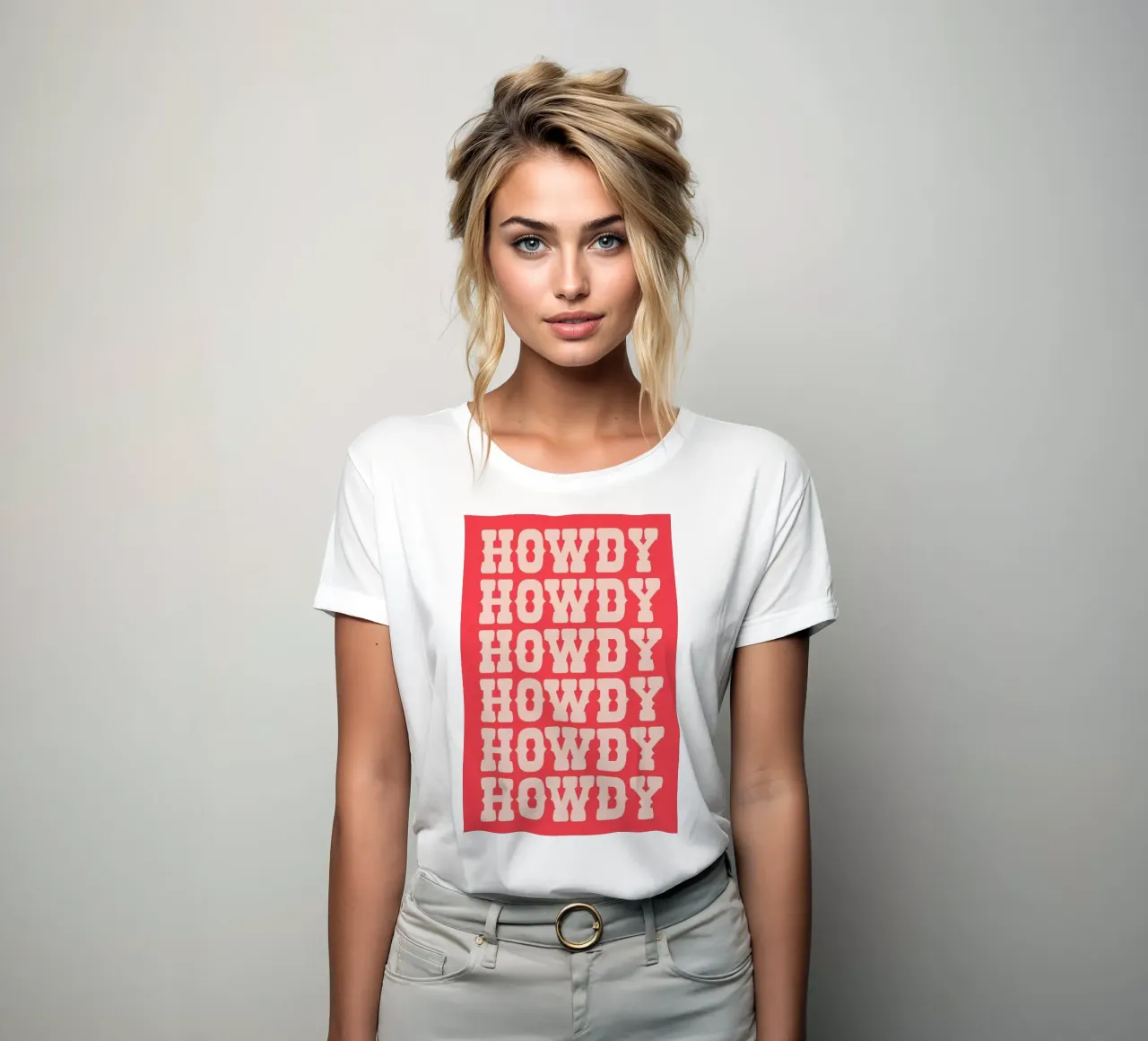 Howdy women's fitted t-shirt by Pure