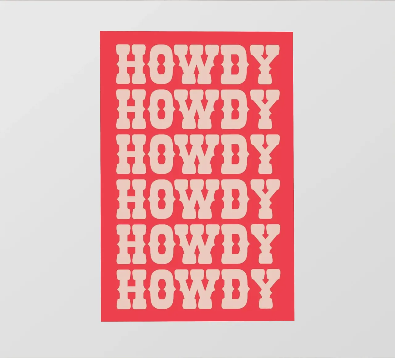 Howdy backlit film by Pure