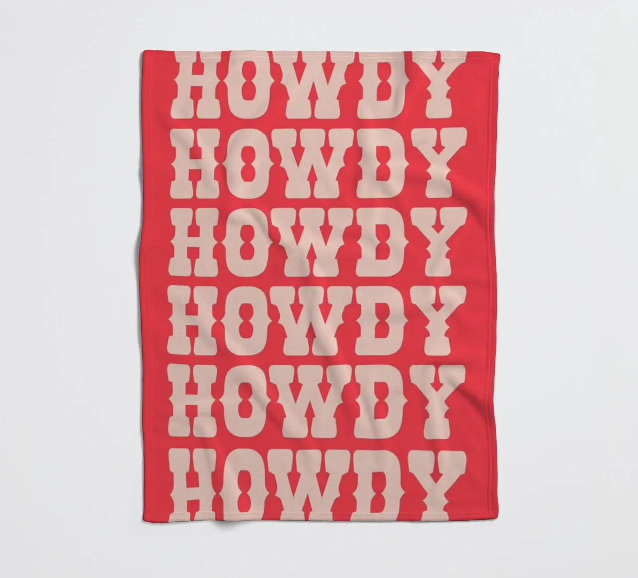 Howdy fleece blanket by Pure