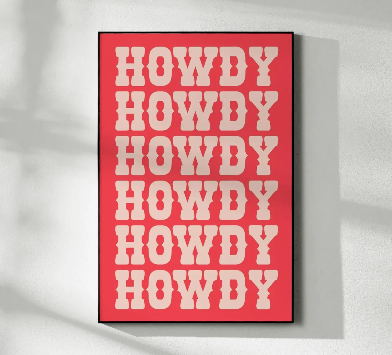 Howdy acrylic glass by Pure
