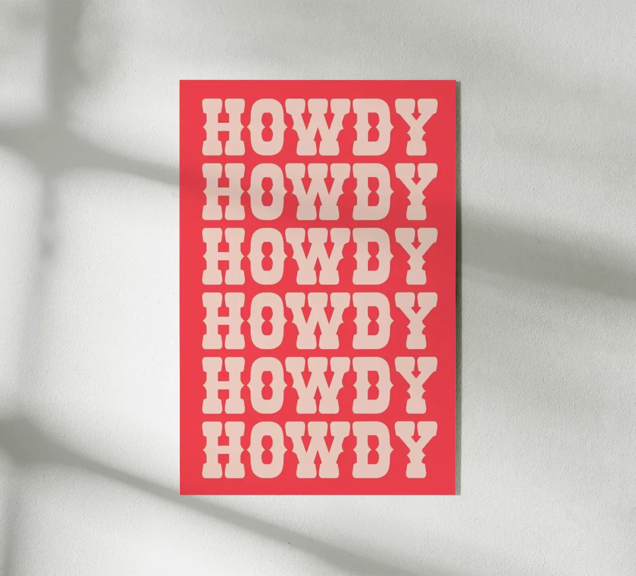 Howdy acrylic glass by Pure