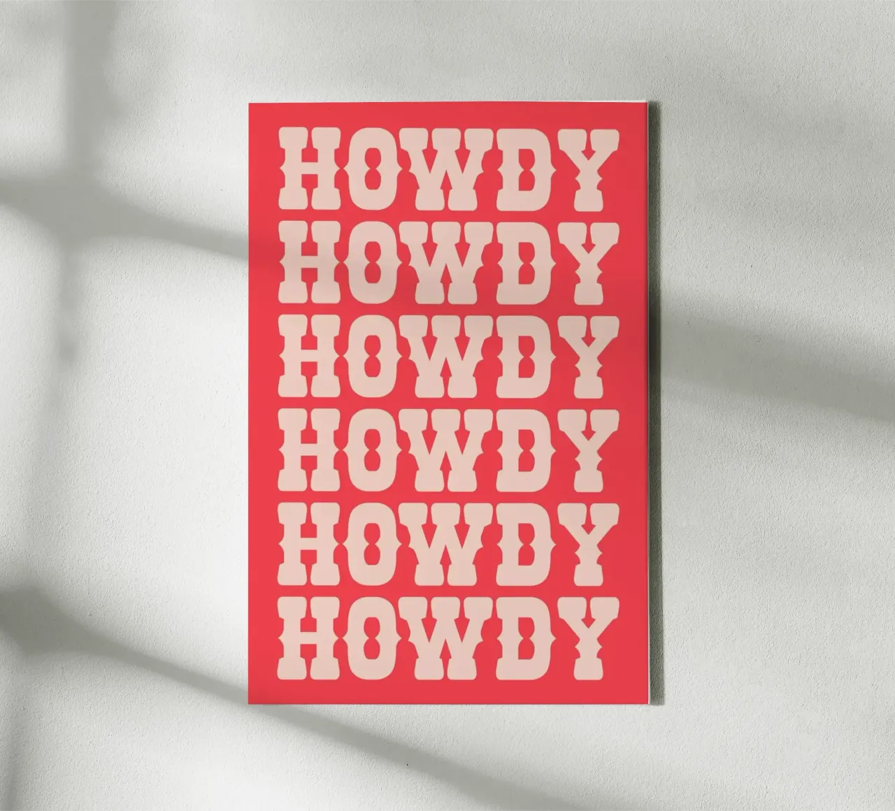 Howdy canvas by Pure