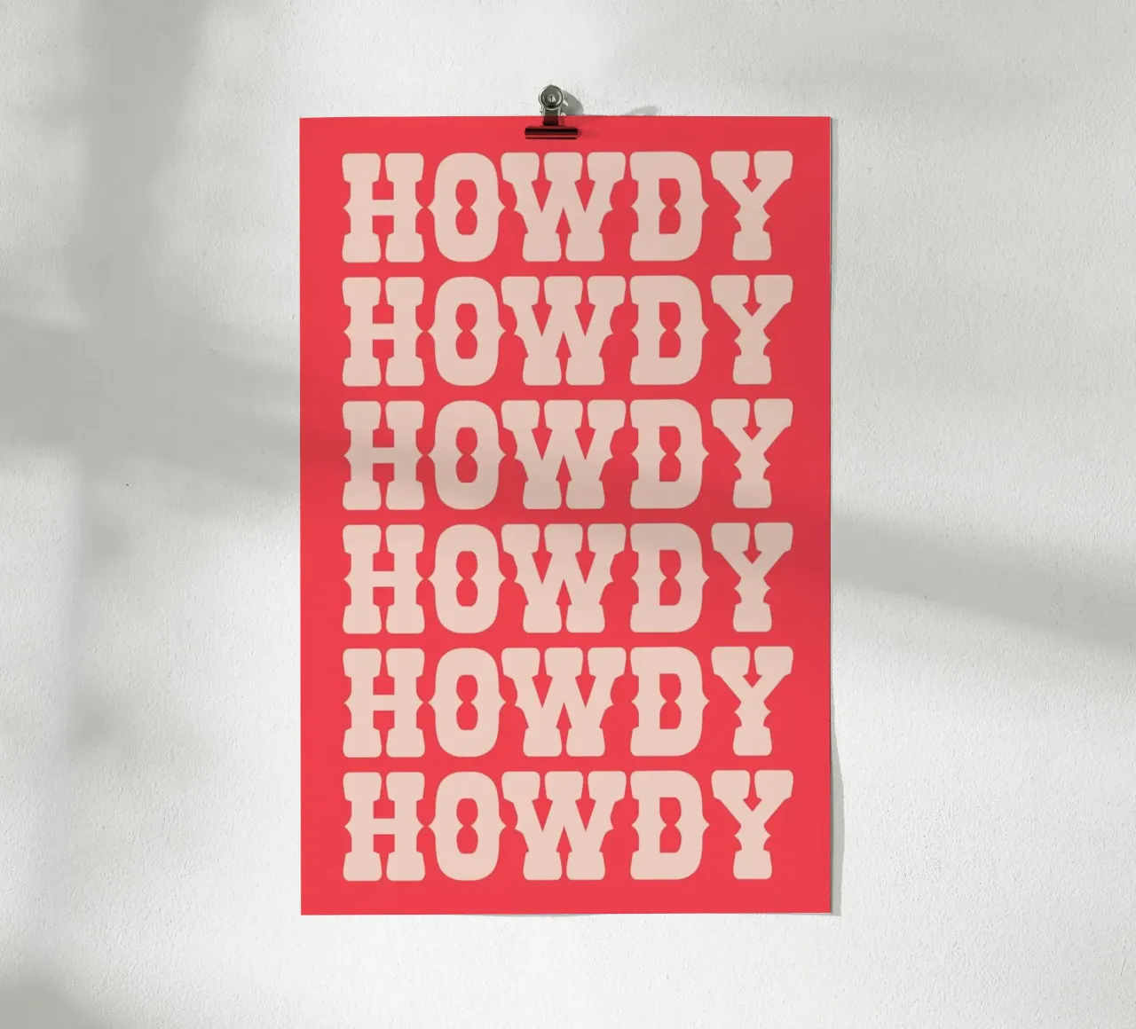 Howdy poster by Pure