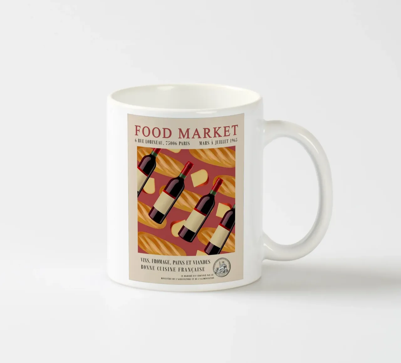 Bottiglia del mercato alimentare tazza in ceramica da Food Market
