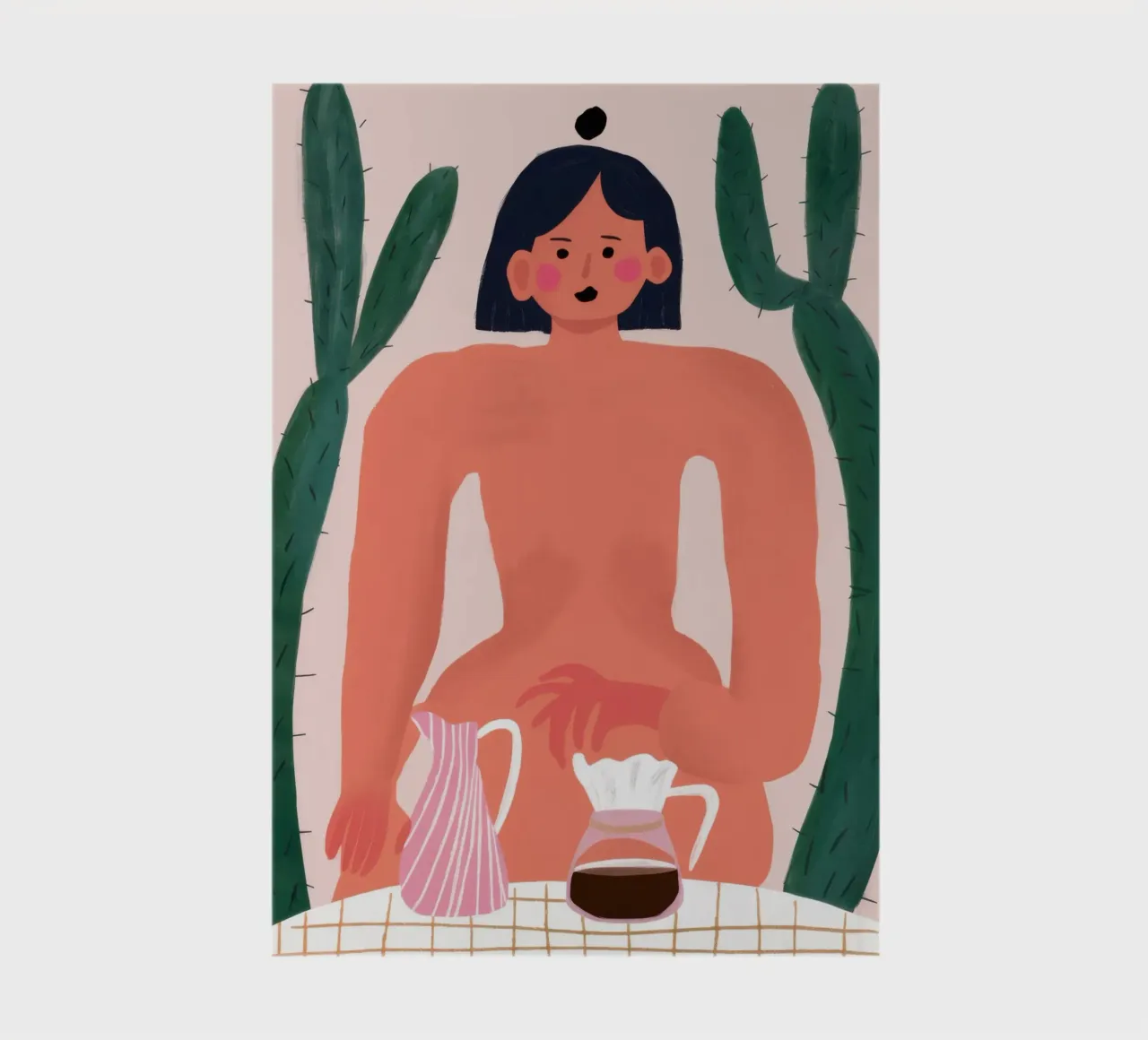 Nudo con brocca diario da Pale Aura