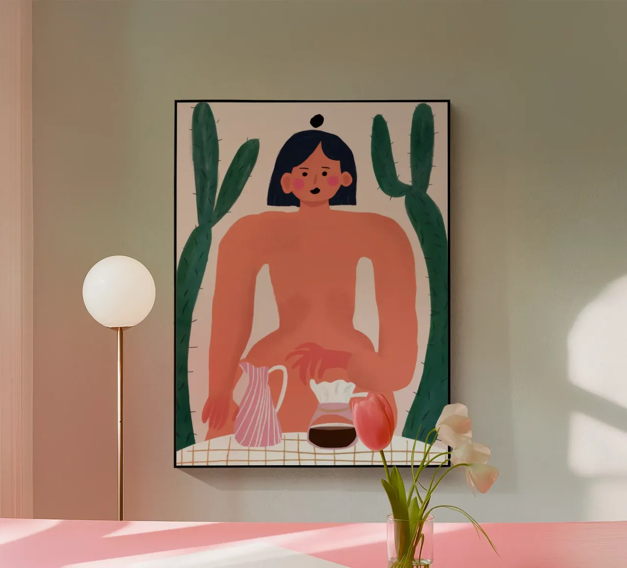 Nudo con brocca plexiglass da Pale Aura