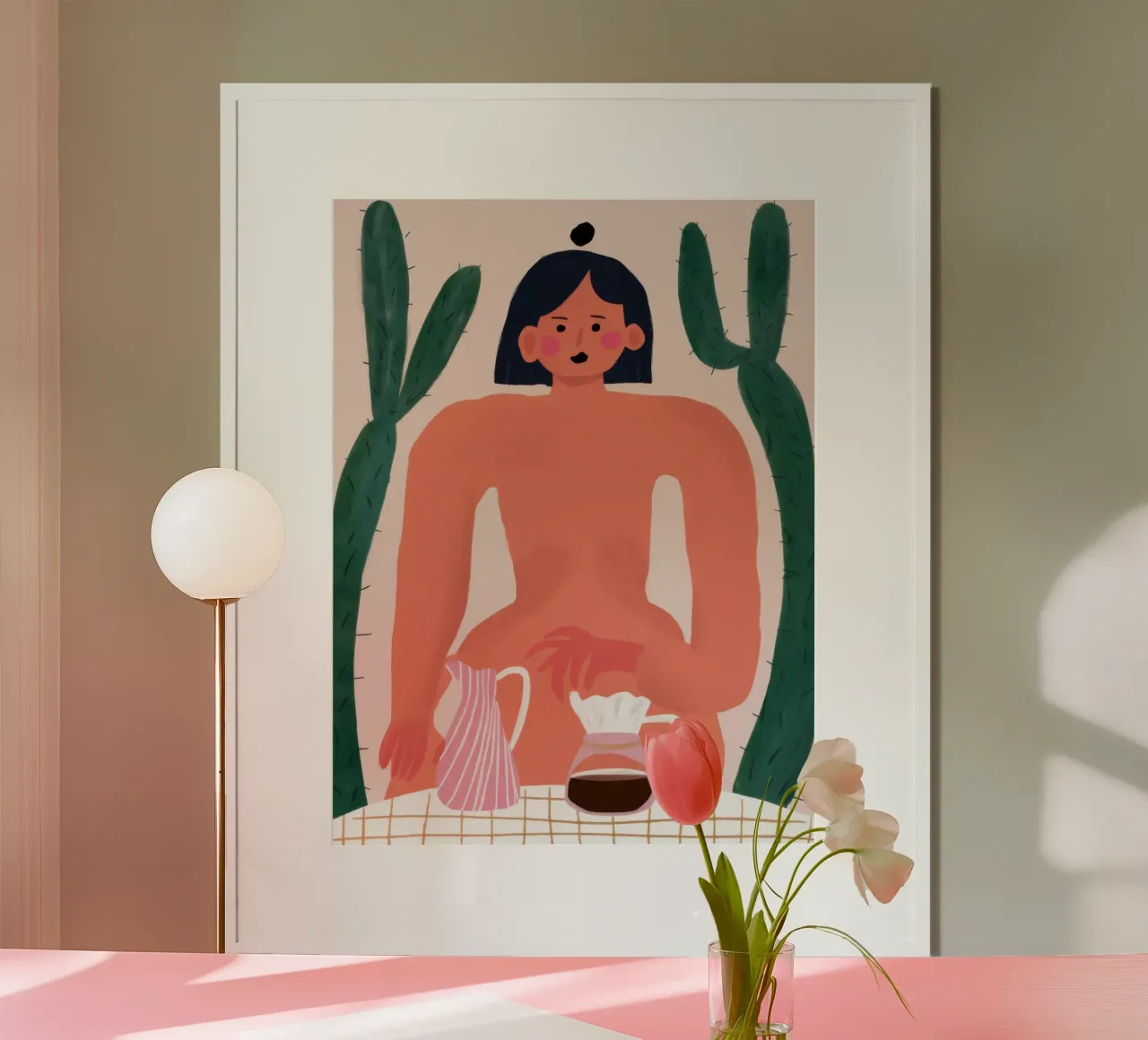 Nudo con brocca carta hahnemühle da Pale Aura