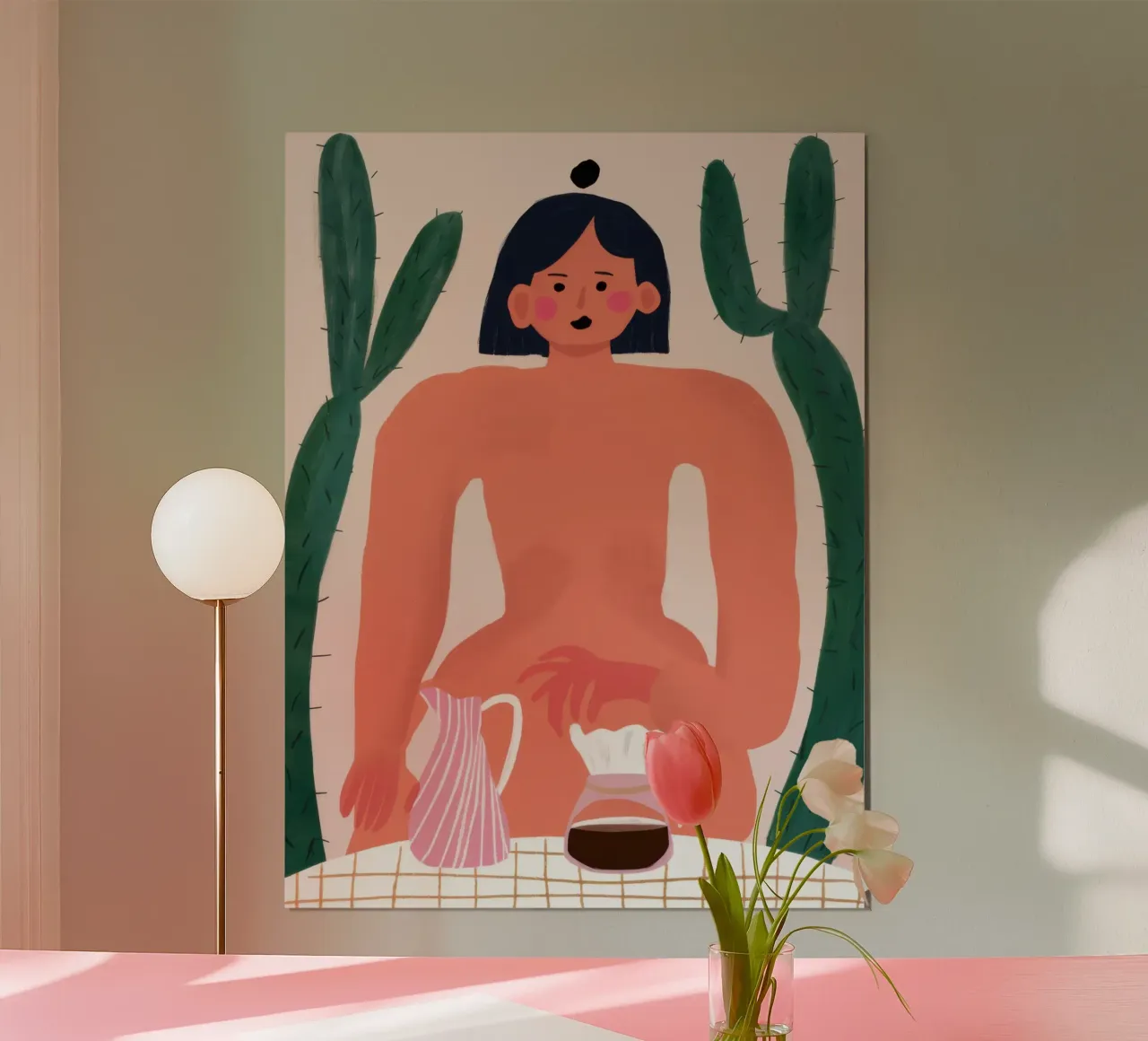 Nudo con brocca carta hahnemühle da Pale Aura