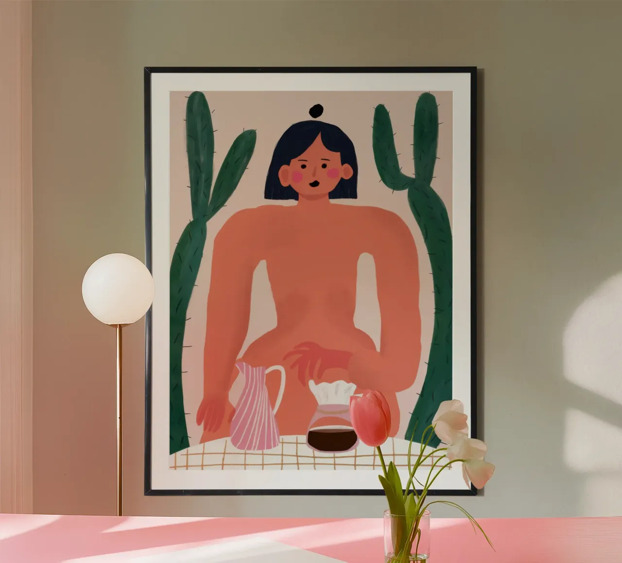 Nudo con brocca carta hahnemühle da Pale Aura